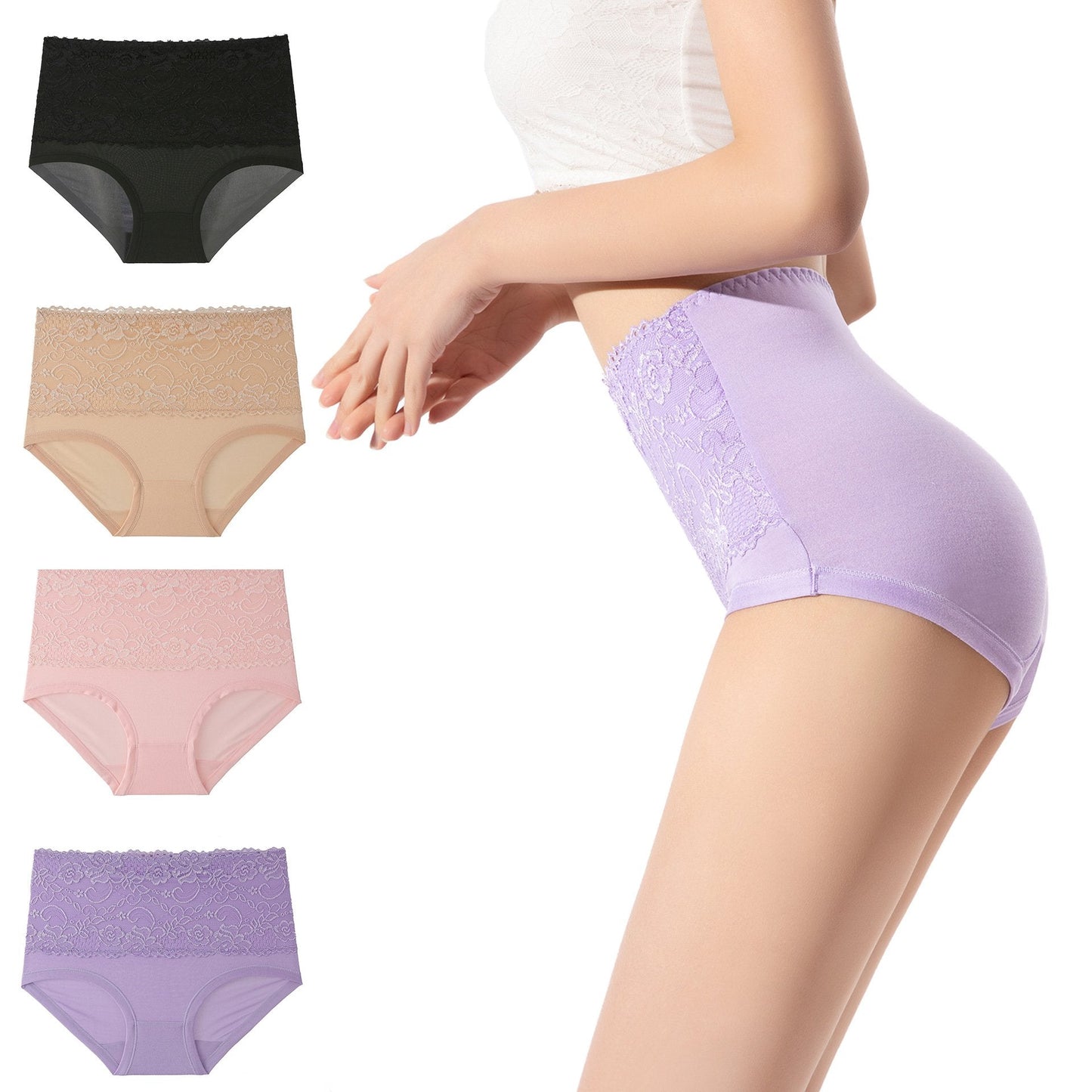 🔥 Buy 1 get 2 free💥High Elastic Lace Panties - naotstore