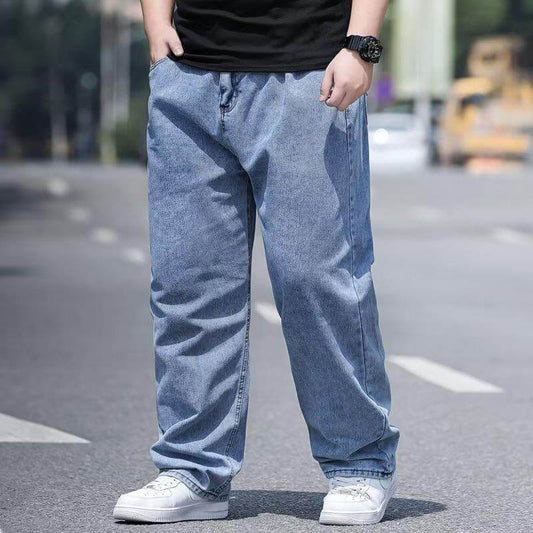 Naotstore - Loose Fitting Straight Leg Jeans For Man