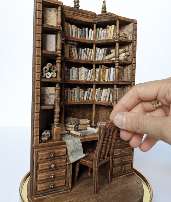 🔖Last day! 💥Special sale - "The bay library" Miniature Bookcase - naotstore