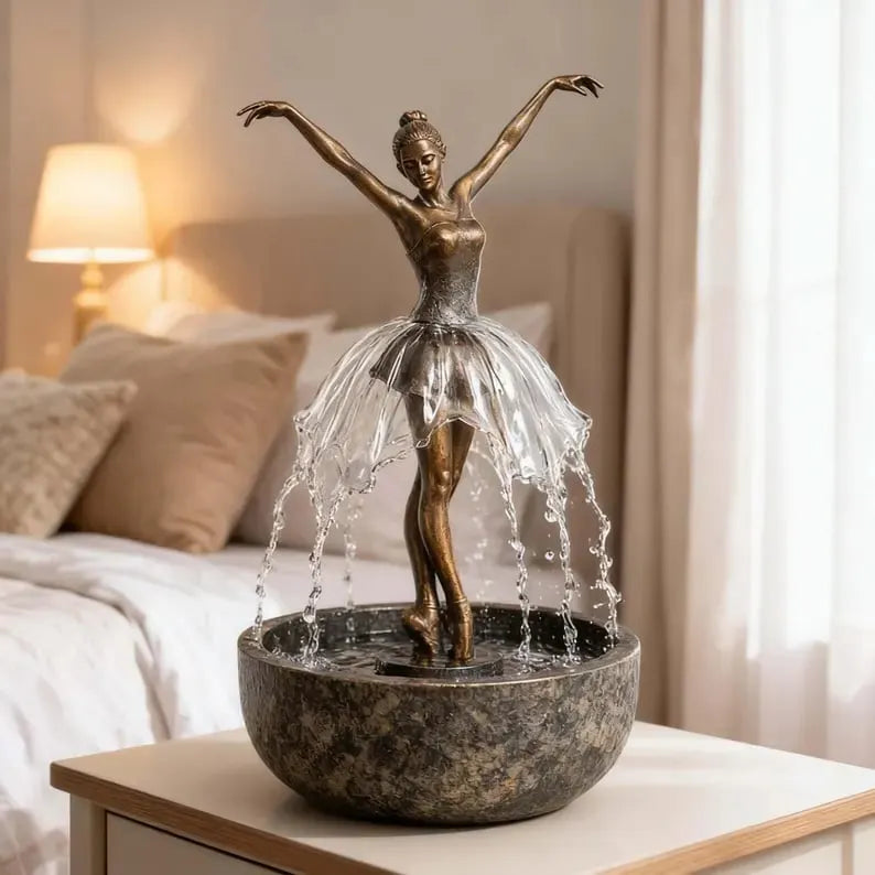 💥Hot Selling 💃🩰Elegant Ballet Dancer Desktop Fountain