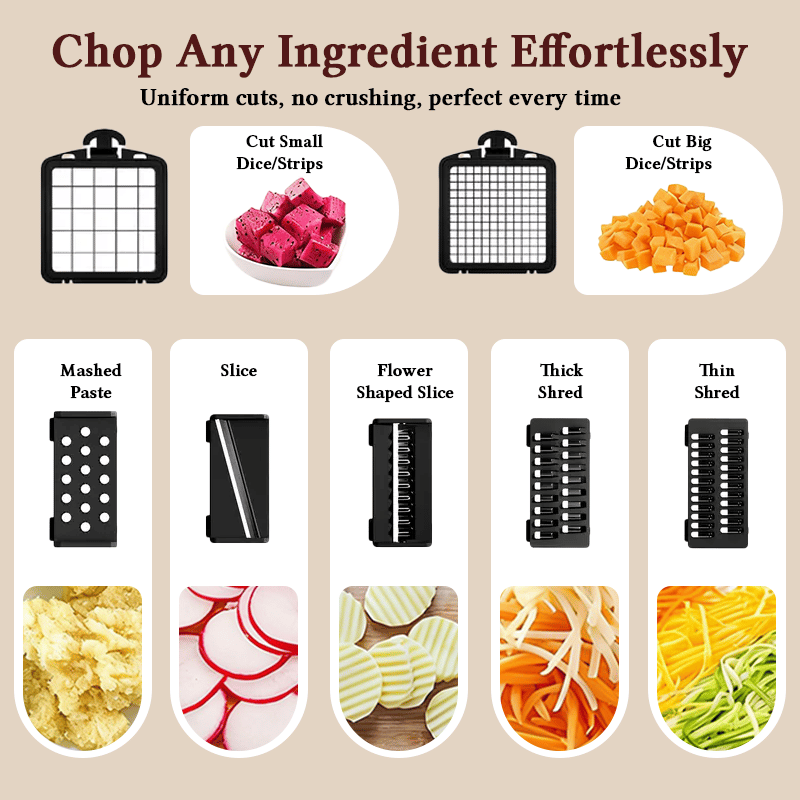 💥Big Sale🥒15-in-1 Vegetable Chopper Set