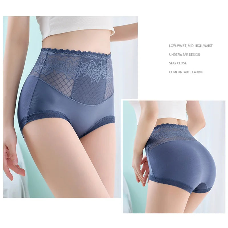 🔥Buy 1 get 2 free - High Waist Anti-Side Leakage Lace Panties - naotstore