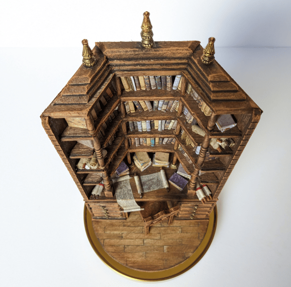 🔖Last day! 💥Special sale - "The bay library" Miniature Bookcase - naotstore