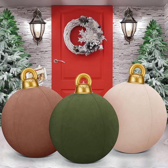 Naotstore - Giant Inflatable Velvet Christmas Balls