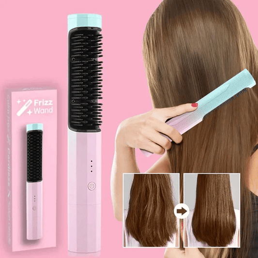 Naotstore - Portable Cordless Hair Straightening Brush