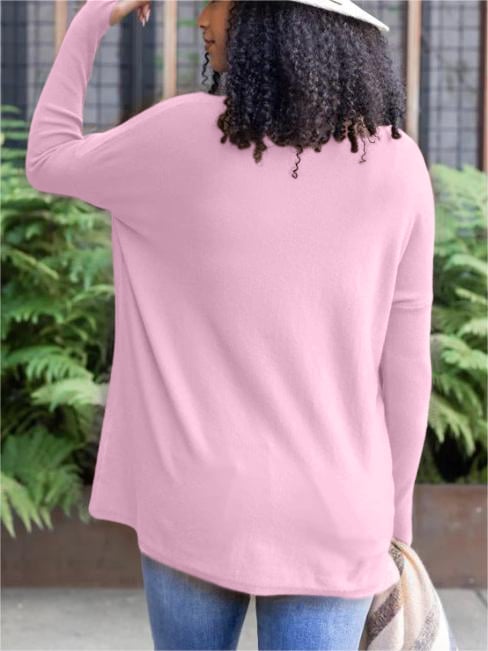 ✨This month's best-selling products💥LONG SLEEVE THUMBHOLE SWEATER POCKET TUNIC - naotstore