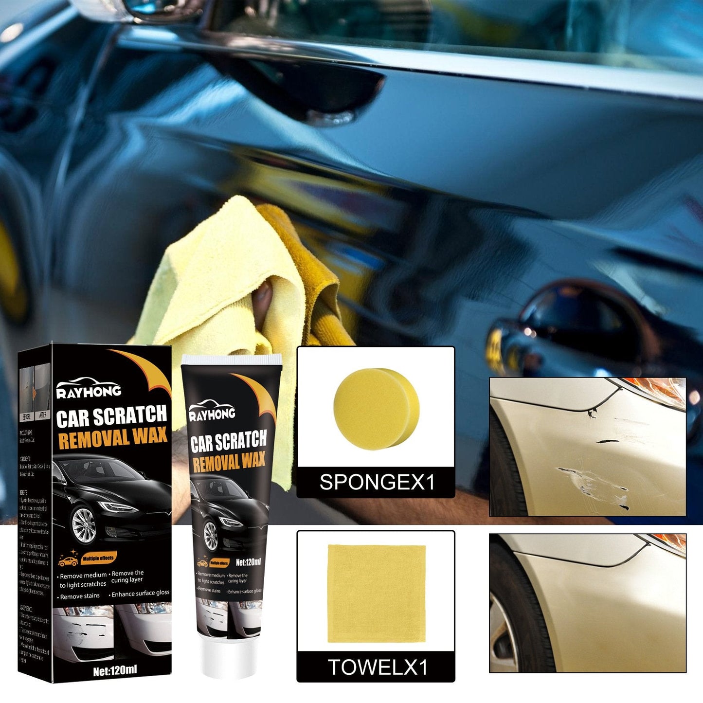 🔥Last day! 💥Special sale - Car scratch repair wax - naotstore