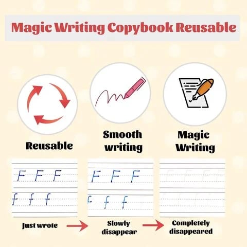 🔥Last day! 💥Special sale - Magical Handwriting Reusable Book - naotstore