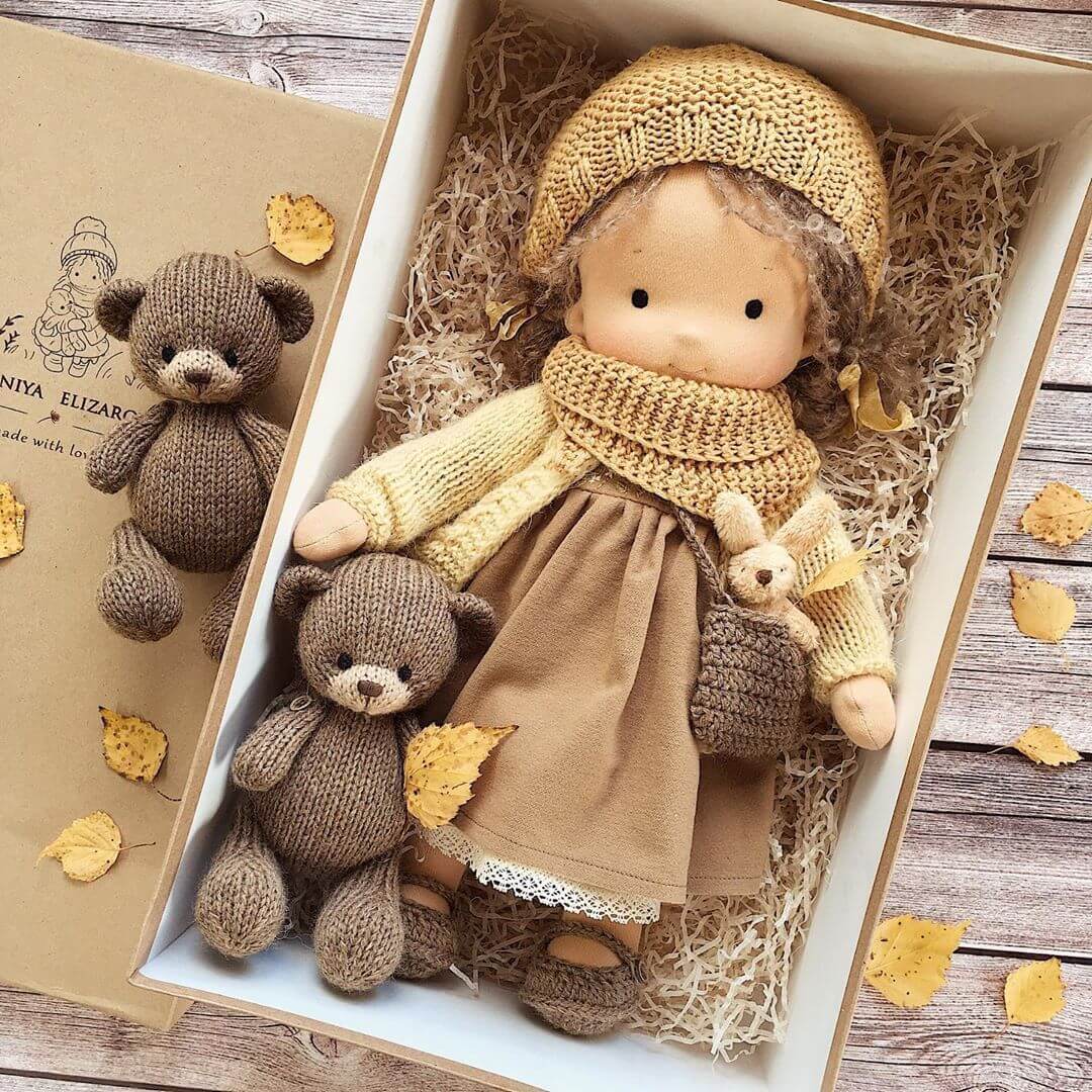 💥Specials this week🎁The Best Gift for Kids-Handmade Waldorf Doll - naotstore