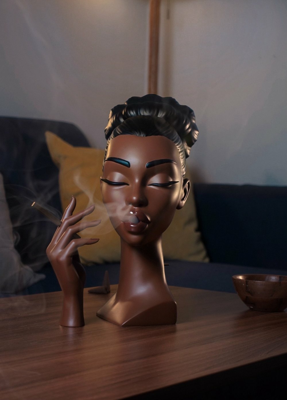 🔥Last day! 💥Special sale - Head Incense Burner Black Woman