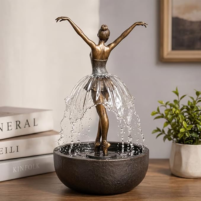 💥Hot Selling 💃🩰Elegant Ballet Dancer Desktop Fountain