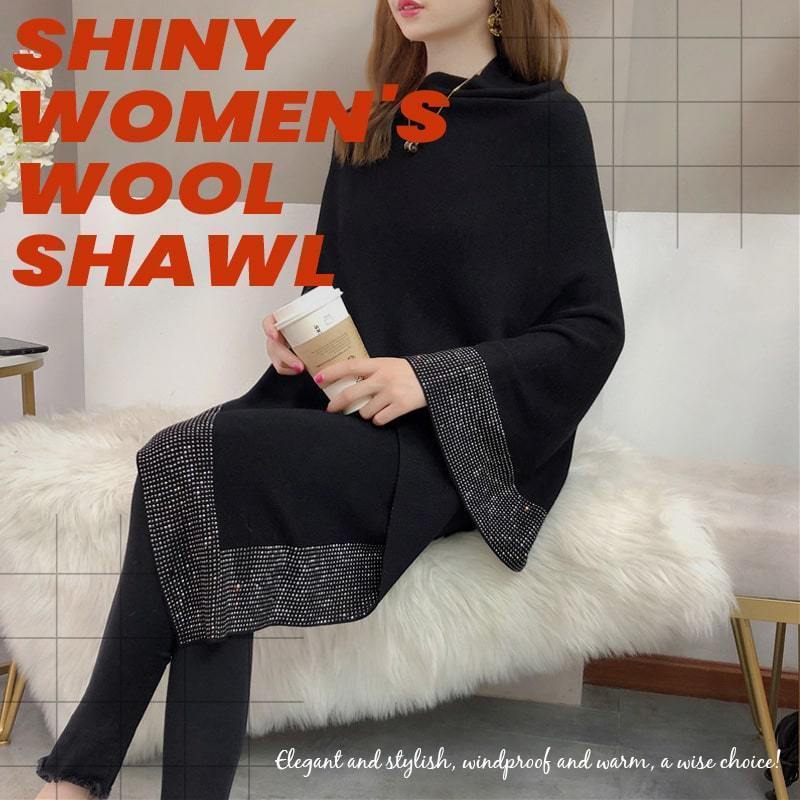 🔥Last day! 💥Special sale - Shiny Women's Wool Shawl