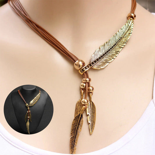 🔥Last day! 💥Special sale - Women's Feather Necklace - naotstore