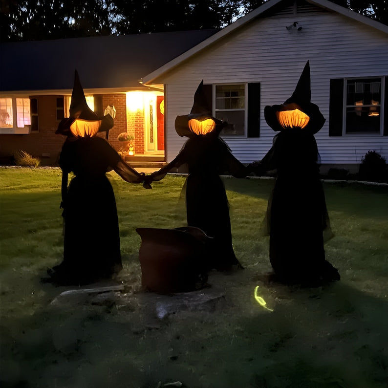 🎃Halloween's hottest items - Lighted Halloween Witch Stakes - naotstore