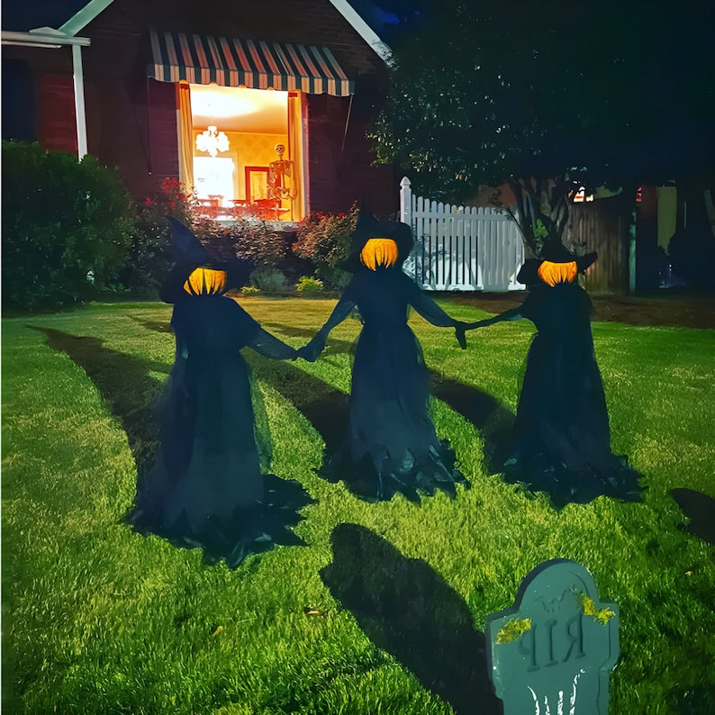 🎃Halloween's hottest items - Lighted Halloween Witch Stakes - naotstore