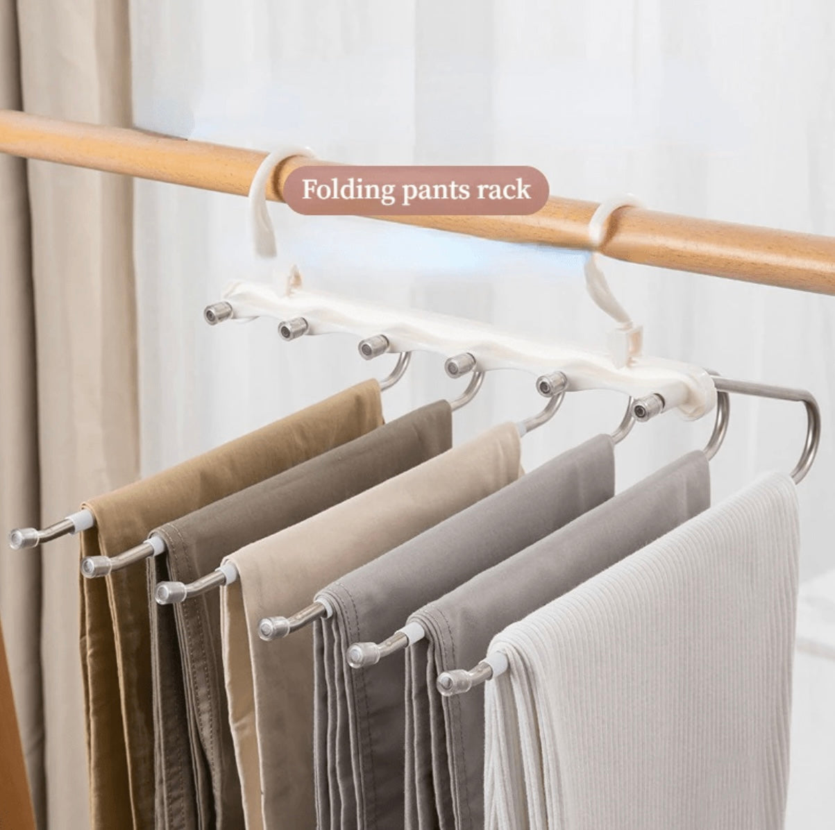 🔥Last day! 💥Special sale - 5-in-1 Multi-Functional Pants Rack