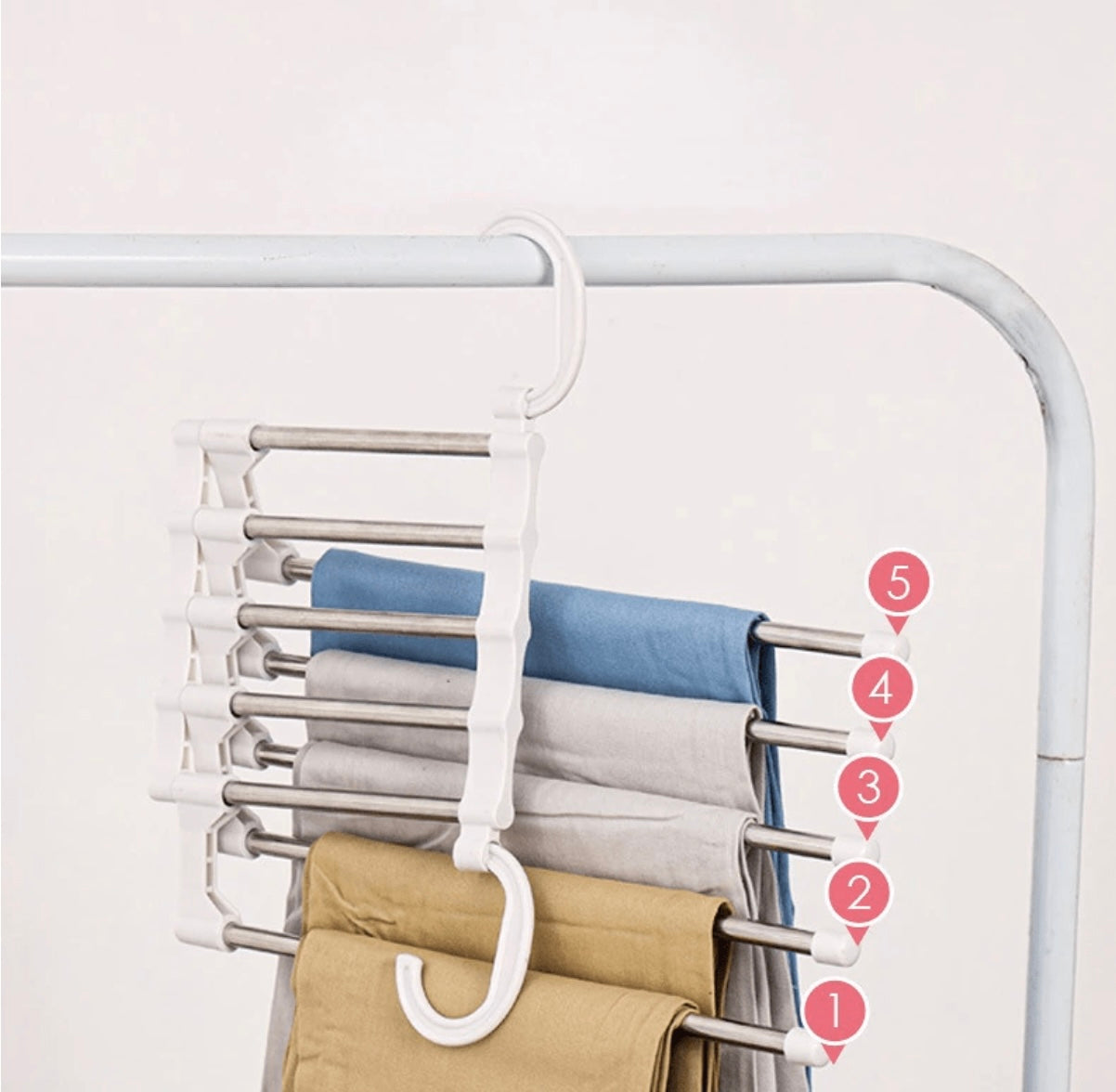 🔥Last day! 💥Special sale - 5-in-1 Multi-Functional Pants Rack