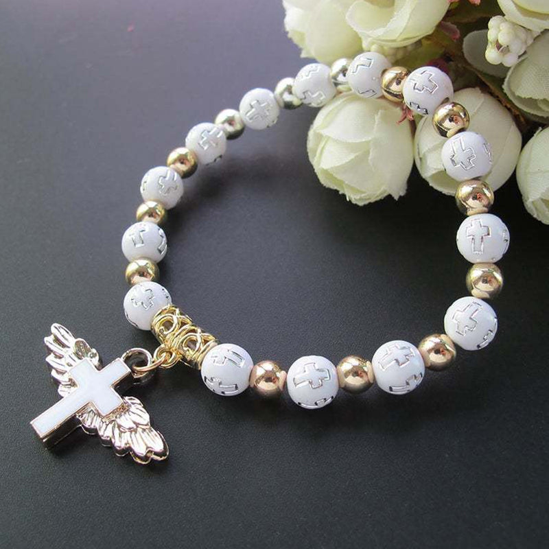 🔥Last day! 💥Special sale - Angel Wing Cross Bracelet - naotstore