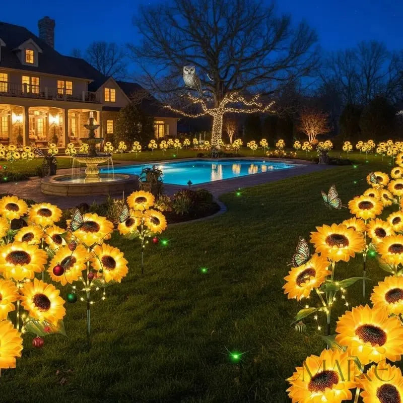 A must-have for Instagram-worthy gardens 🌻 Upgraded solar-powered sunflower light