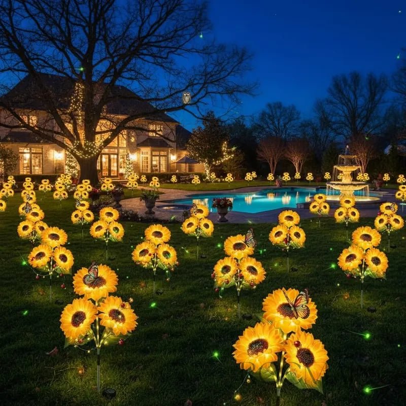 A must-have for Instagram-worthy gardens 🌻 Upgraded solar-powered sunflower light