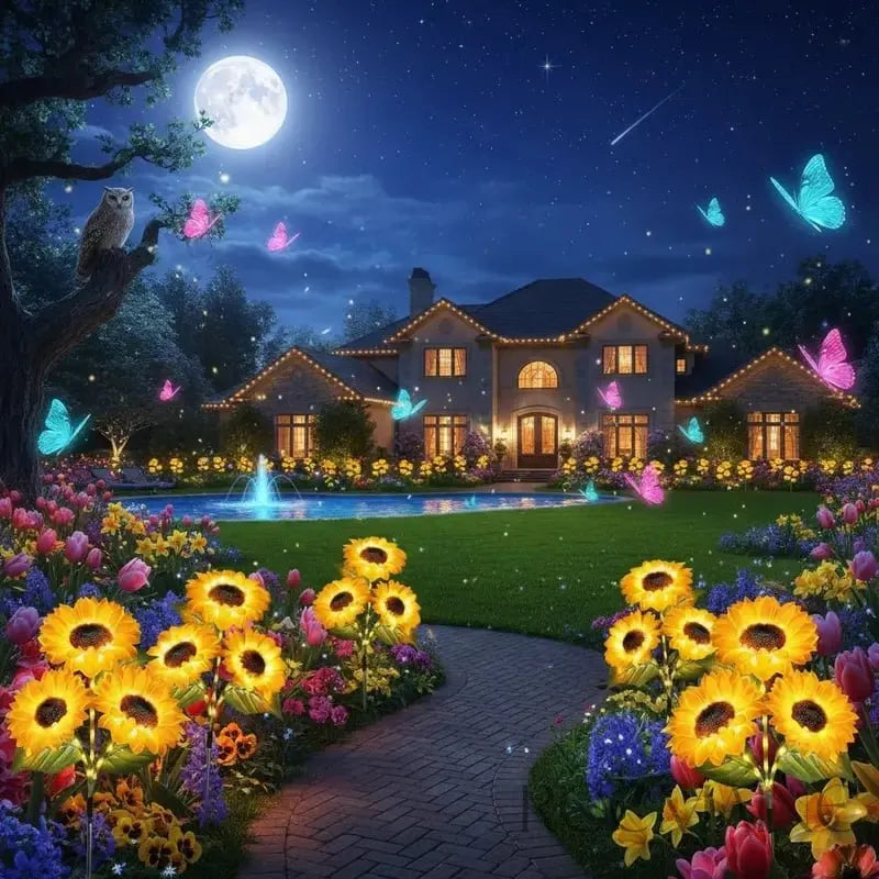 A must-have for Instagram-worthy gardens 🌻 Upgraded solar-powered sunflower light
