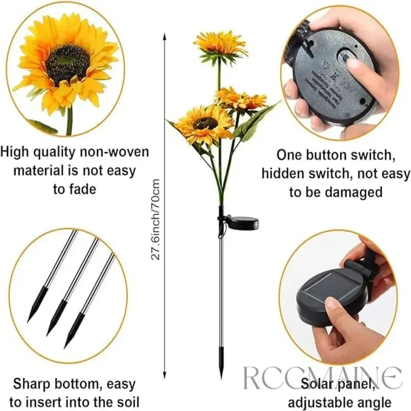 A must-have for Instagram-worthy gardens 🌻 Upgraded solar-powered sunflower light